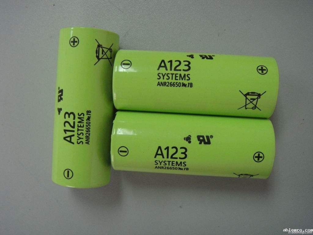 A123 ANR26650M1B 26650 3.3V 2500mah LiFePO4 Battery 
