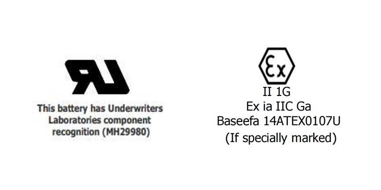 劲量L91/AA/FR6 1.5V 5号圆柱锂/硫化铁一次电池认证证书