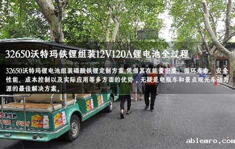 低成本沃特玛32650锂电池组装磷酸铁锂订做,适用电瓶车景点观光车
